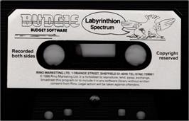 Cartridge artwork for Labyrinthion on the Sinclair ZX Spectrum.
