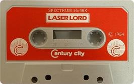 Cartridge artwork for Laser Lord on the Sinclair ZX Spectrum.