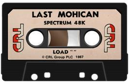 Cartridge artwork for Last Mohican on the Sinclair ZX Spectrum.
