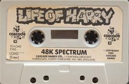 Cartridge artwork for Life Of Harry, The on the Sinclair ZX Spectrum.