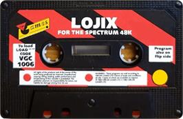 Cartridge artwork for Lojix on the Sinclair ZX Spectrum.
