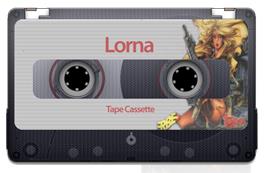 Cartridge artwork for Lorna on the Sinclair ZX Spectrum.