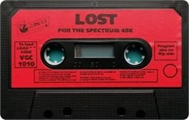 Cartridge artwork for Lost on the Sinclair ZX Spectrum.