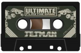 Cartridge artwork for Lunar Jetman on the Sinclair ZX Spectrum.