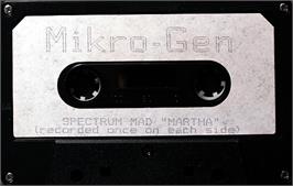Cartridge artwork for Mad Martha on the Sinclair ZX Spectrum.