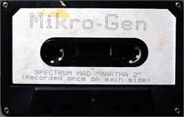 Cartridge artwork for Mad Martha 2 on the Sinclair ZX Spectrum.