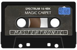 Cartridge artwork for Magic Carpet on the Sinclair ZX Spectrum.