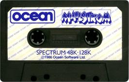 Cartridge artwork for Mailstrom on the Sinclair ZX Spectrum.