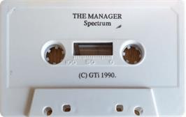 Cartridge artwork for Manager on the Sinclair ZX Spectrum.