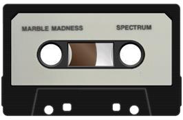 Cartridge artwork for Marble Madness Construction Set on the Sinclair ZX Spectrum.