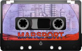 Cartridge artwork for Marsport on the Sinclair ZX Spectrum.