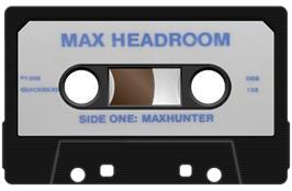 Cartridge artwork for Max Headroom on the Sinclair ZX Spectrum.