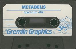 Cartridge artwork for Metabolis on the Sinclair ZX Spectrum.