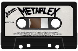 Cartridge artwork for Metaplex on the Sinclair ZX Spectrum.