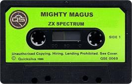 Cartridge artwork for Mighty Magus on the Sinclair ZX Spectrum.