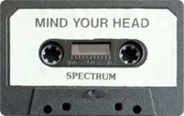 Cartridge artwork for Mind Your Head on the Sinclair ZX Spectrum.