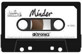 Cartridge artwork for Minder on the Sinclair ZX Spectrum.