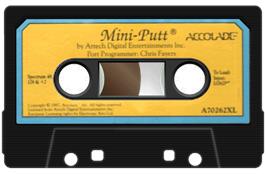 Cartridge artwork for Mini-Putt on the Sinclair ZX Spectrum.