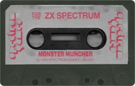 Cartridge artwork for Monster Muncher on the Sinclair ZX Spectrum.
