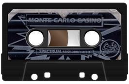 Cartridge artwork for Monte Carlo Casino on the Sinclair ZX Spectrum.
