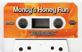 Cartridge artwork for Monty's Honey Run on the Sinclair ZX Spectrum.