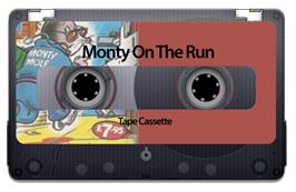 Cartridge artwork for Monty on the Run on the Sinclair ZX Spectrum.