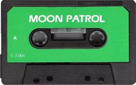 Cartridge artwork for Moon Patrol on the Sinclair ZX Spectrum.