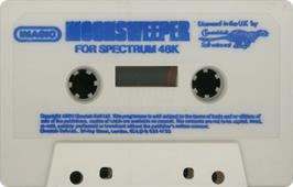 Cartridge artwork for Moonsweeper on the Sinclair ZX Spectrum.