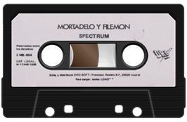 Cartridge artwork for Mortadelo y Filemón 2 on the Sinclair ZX Spectrum.