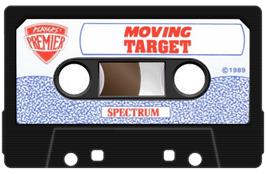 Cartridge artwork for Moving Target on the Sinclair ZX Spectrum.