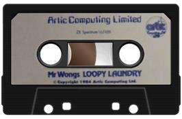 Cartridge artwork for Mr. Wong's Loopy Laundry on the Sinclair ZX Spectrum.