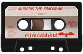 Cartridge artwork for Muggins The Spaceman on the Sinclair ZX Spectrum.