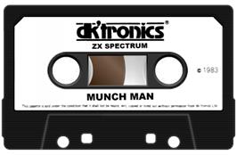 Cartridge artwork for Munch-man on the Sinclair ZX Spectrum.