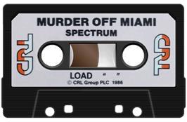 Cartridge artwork for Murder Off Miami on the Sinclair ZX Spectrum.