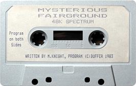 Cartridge artwork for Mysterious Fairground on the Sinclair ZX Spectrum.