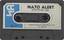 Cartridge artwork for Nato Alert on the Sinclair ZX Spectrum.