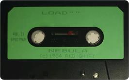 Cartridge artwork for Nebula on the Sinclair ZX Spectrum.