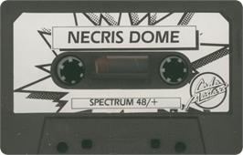 Cartridge artwork for Necris Dome on the Sinclair ZX Spectrum.