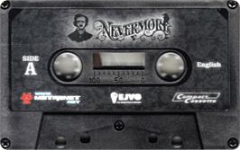 Cartridge artwork for Nevermore on the Sinclair ZX Spectrum.