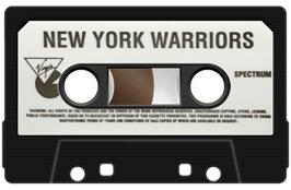Cartridge artwork for New York Warriors on the Sinclair ZX Spectrum.