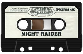 Cartridge artwork for Night Raider on the Sinclair ZX Spectrum.