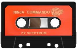 Cartridge artwork for Ninja Commando on the Sinclair ZX Spectrum.