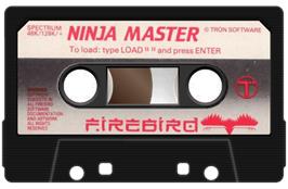 Cartridge artwork for Ninja Master on the Sinclair ZX Spectrum.