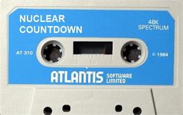 Cartridge artwork for Nuclear Countdown on the Sinclair ZX Spectrum.