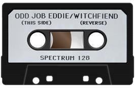 Cartridge artwork for Odd Job Eddie on the Sinclair ZX Spectrum.