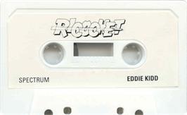 Cartridge artwork for Official Eddie Kidd Jump Challenge, The on the Sinclair ZX Spectrum.