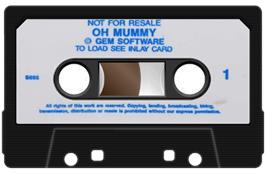 Cartridge artwork for Oh Mummy on the Sinclair ZX Spectrum.