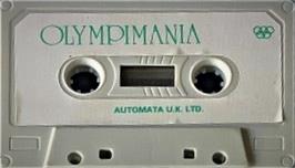 Cartridge artwork for Olympimania on the Sinclair ZX Spectrum.