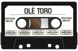 Cartridge artwork for Olé, Toro on the Sinclair ZX Spectrum.