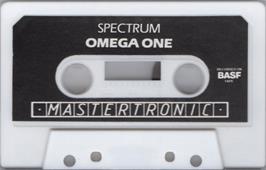 Cartridge artwork for Omega One on the Sinclair ZX Spectrum.